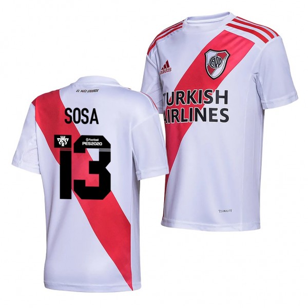 Men's Santiago Sosa River Plate Home Jersey 2020