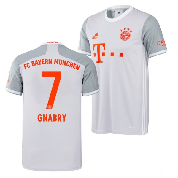 Men's Serge Gnabry Bayern Munich Away Jersey Gray 2020-21 Replica