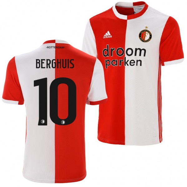 Men's Feyenoord Steven Berghuis Home Jersey