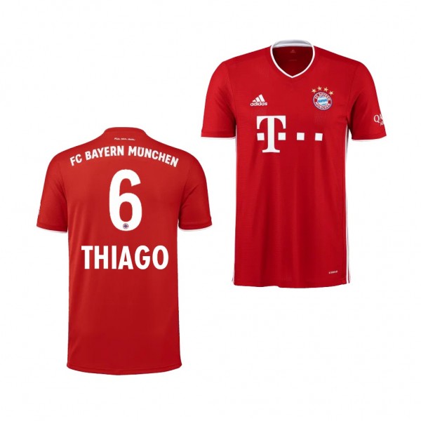 Men's Thiago Jersey Bayern Munich Home 2020-21 Short Sleeve