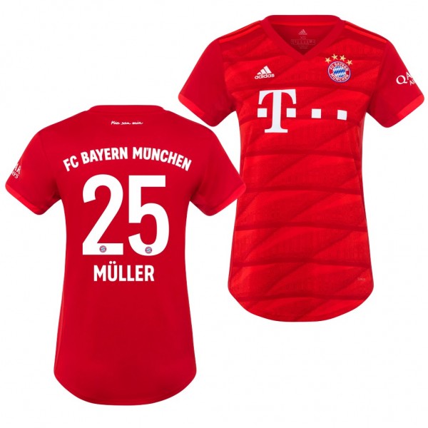 Men's Bayern Munich Thomas Muller Home Red 19-20 Jersey Online Sale