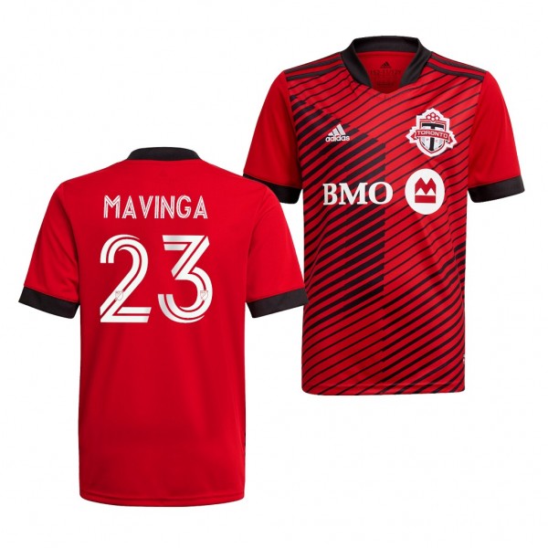 Youth Chris Mavinga Jersey Toronto FC Red Replica 2021 A41