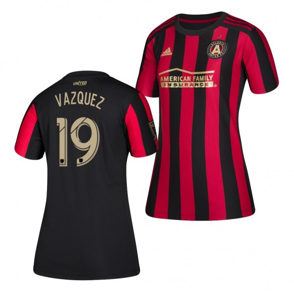 Men's Atlanta United Brandon Vazquez Adidas Jersey 2019 Star And Stripes