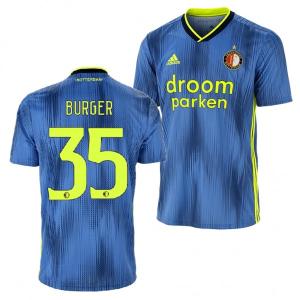 Men's Feyenoord Wouter Burger 19-20 Away Jersey