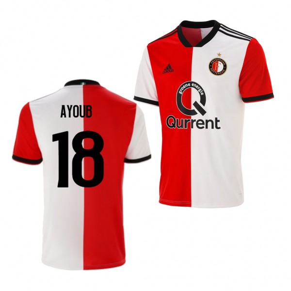 Men's Feyenoord #18 Yassin Ayoub Jersey