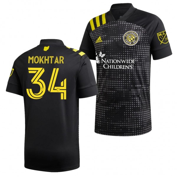 Men's Youness Mokhtar Columbus Crew Sc 2020 MLS Cup Champions Jersey Black Replica