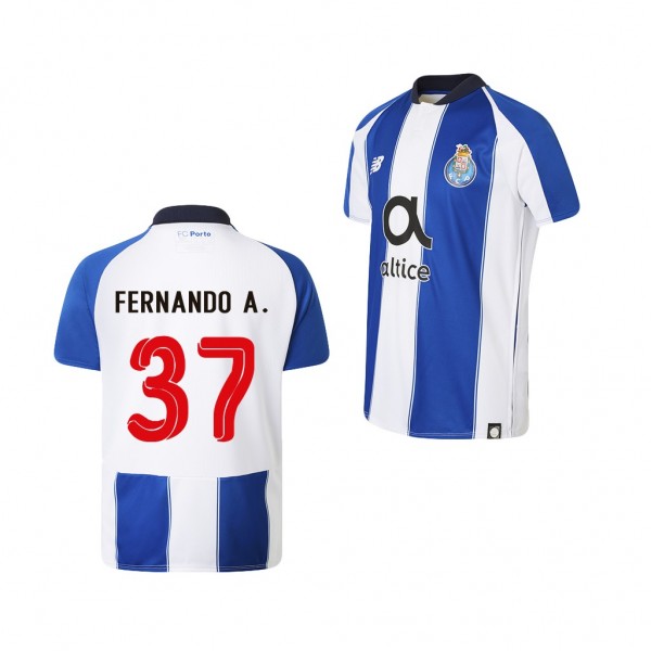Men's Fernando Andrade Porto 18-19 Home Official Blue White Jersey