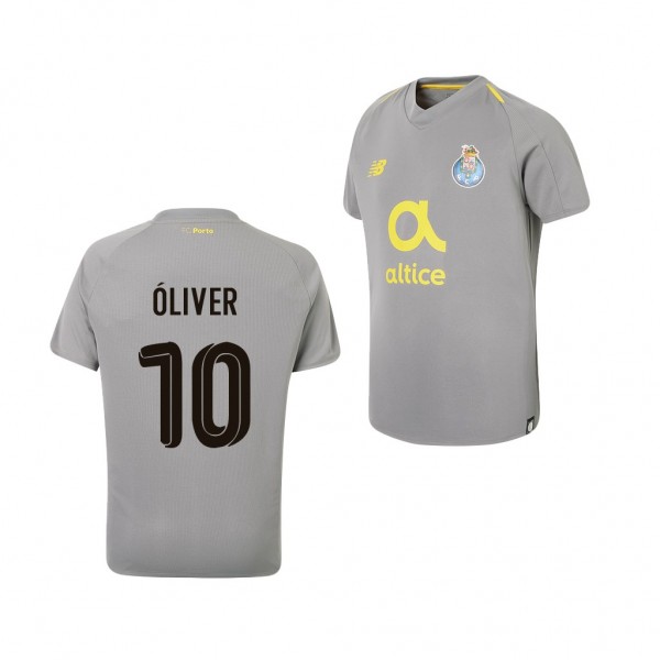 Men's Oliver Torres Porto 18-19 Away Official Grey Jersey