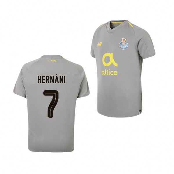 Men's Hernani Porto 18-19 Away Official Grey Jersey