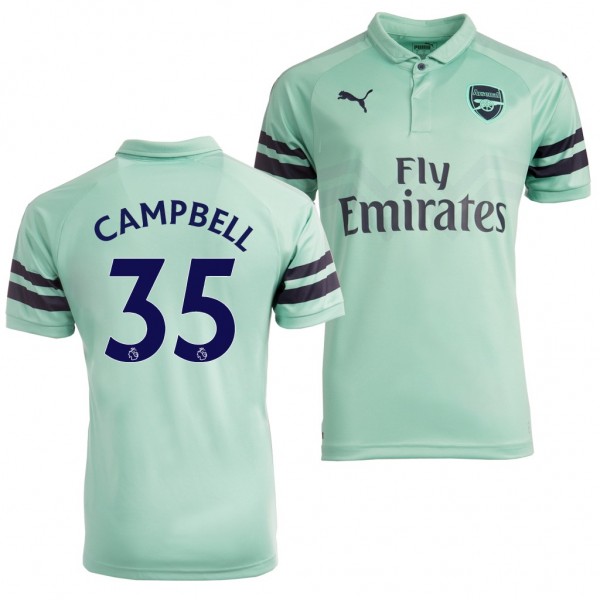 Men's Third Arsenal Joel Campbell Turquoise Jersey