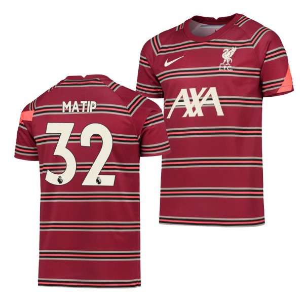 Youth Joel Matip Liverpool Pre-Match Jersey Red