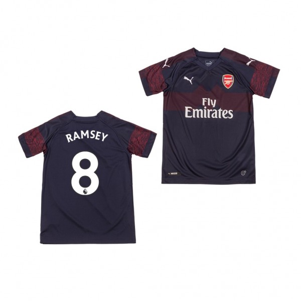 Men's Away Arsenal Navy Aaron Ramsey Jersey