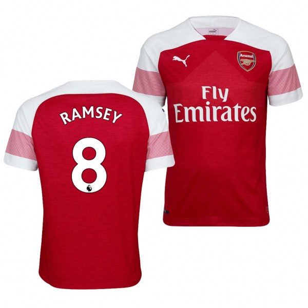 Men's Arsenal Home Aaron Ramsey Jersey Red