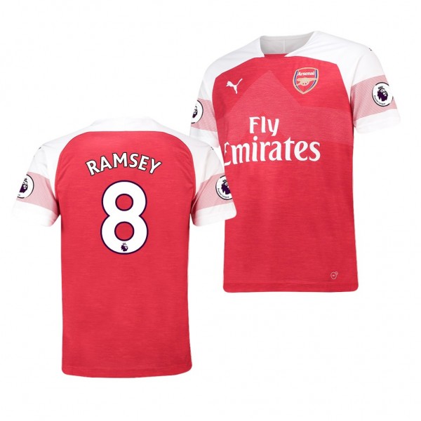 Men's Arsenal Replica Aaron Ramsey Jersey Red