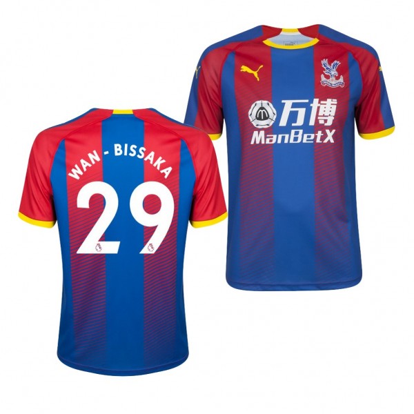 Men's Crystal Palace Home Aaron Wan-Bissaka Jersey Blue Red