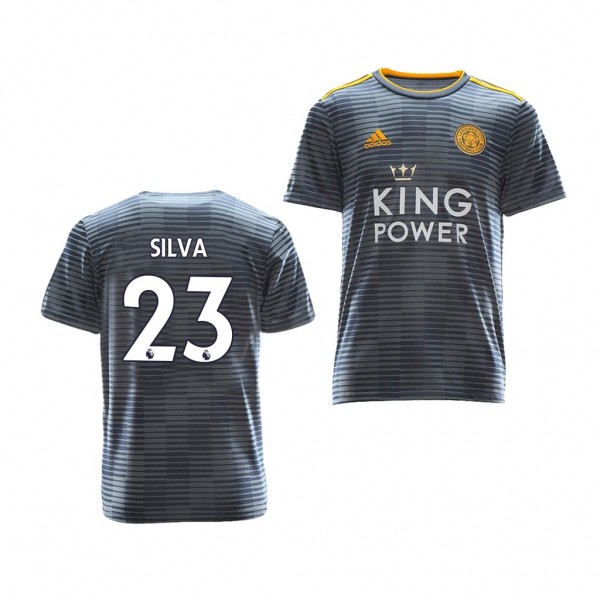 Youth Away Leicester City Adrien Silva Jersey Gray