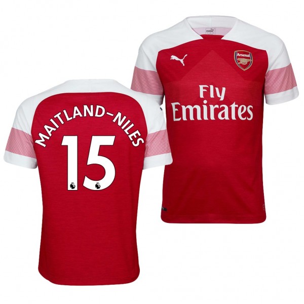 Men's Arsenal Home Ainsley Maitland-Niles Jersey Red