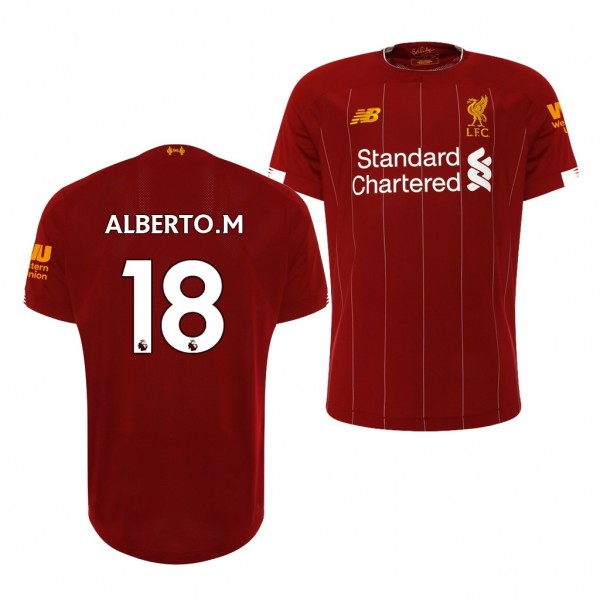Men's Liverpool Alberto Moreno 19-20 Home Jersey