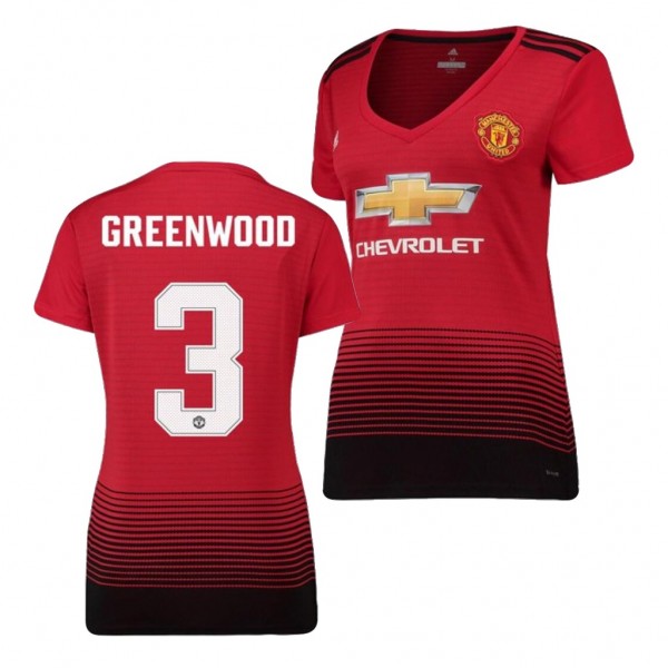 Men's Manchester United Alex Greenwood 18-19 FA Championship Red Jersey