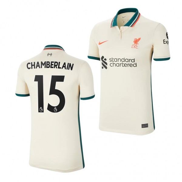 Women's Alex Oxlade-Chamberlain Jersey Liverpool Away Tan Replica 2021-22