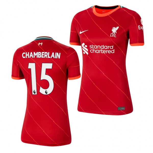 Women's Alex Oxlade-Chamberlain Jersey Liverpool Home Red Replica 2021-22