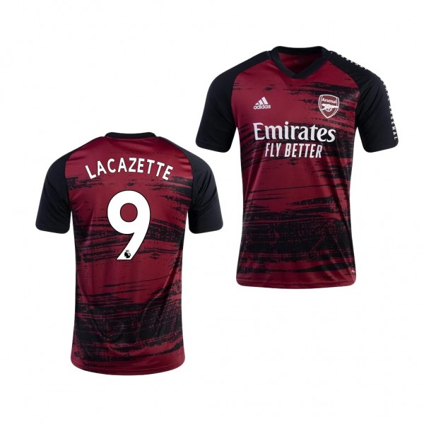 Men's Alexandre Lacazette Arsenal Pre-Match Jersey Red Replica