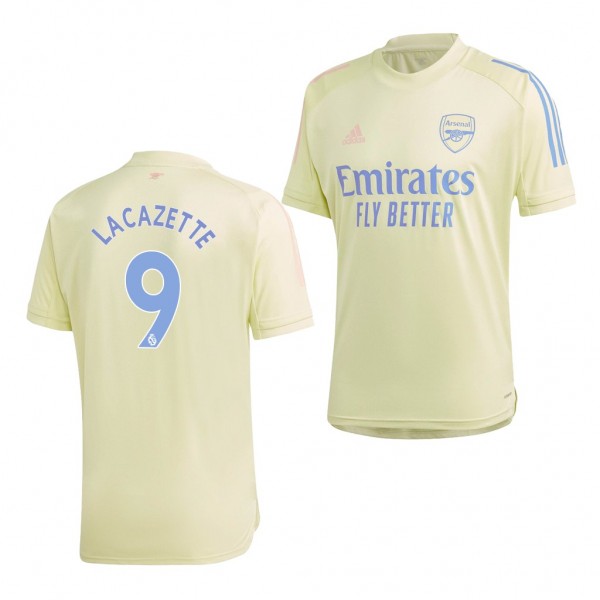 Men's Alexandre Lacazette Arsenal Training Jersey Yellow