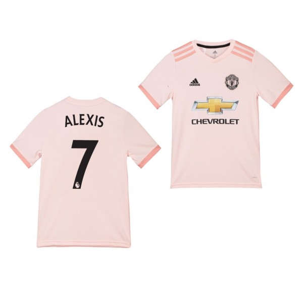 Youth Away Manchester United Alexis Sanchez Jersey Pink