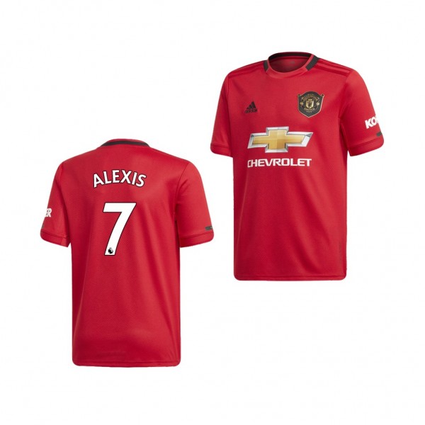 Youth Manchester United Alexis Sanchez Jersey 19-20 Red