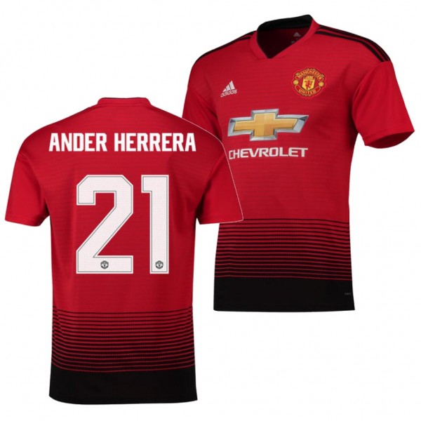 Men's Manchester United Ander Herrera Jersey Cup Red