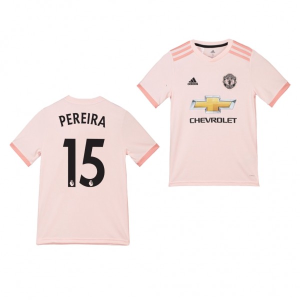 Youth Away Manchester United Andreas Pereira Jersey Pink
