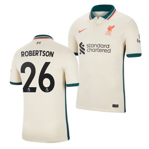 Men's Andrew Robertson Liverpool 2021-22 Away Jersey Tan Replica