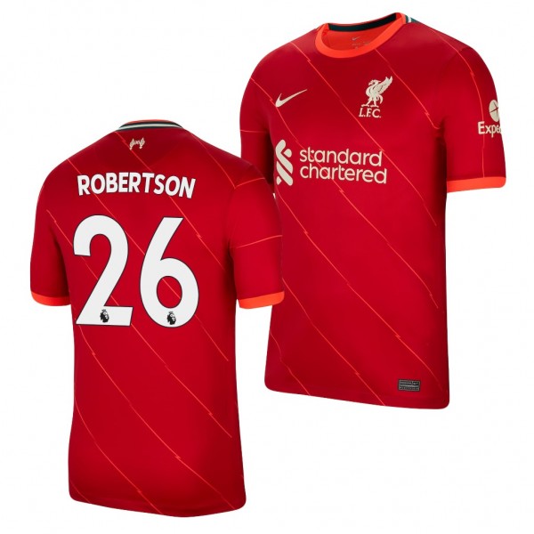 Men's Andrew Robertson Liverpool 2021-22 Home Jersey Red Replica