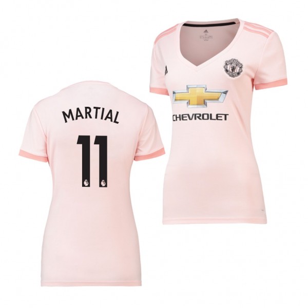 Women's Away Manchester United Anthony Martial Jersey Pink