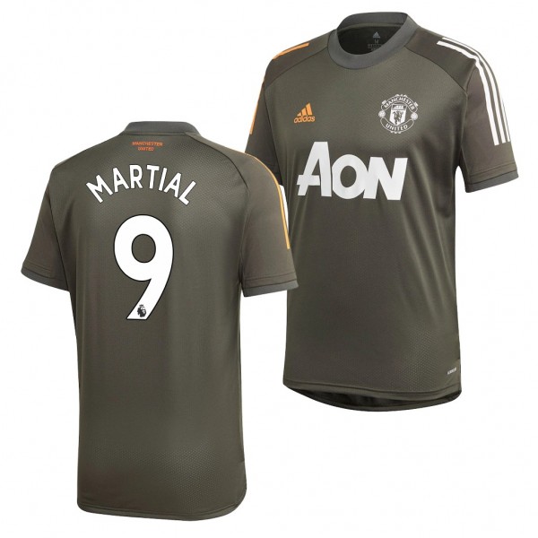 Men's Anthony Martial Jersey Manchester United Training Olive 2020-21