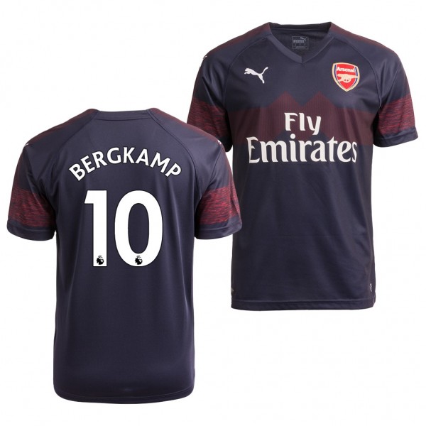 Men's Arsenal Dennis Bergkamp Away Navy Jersey