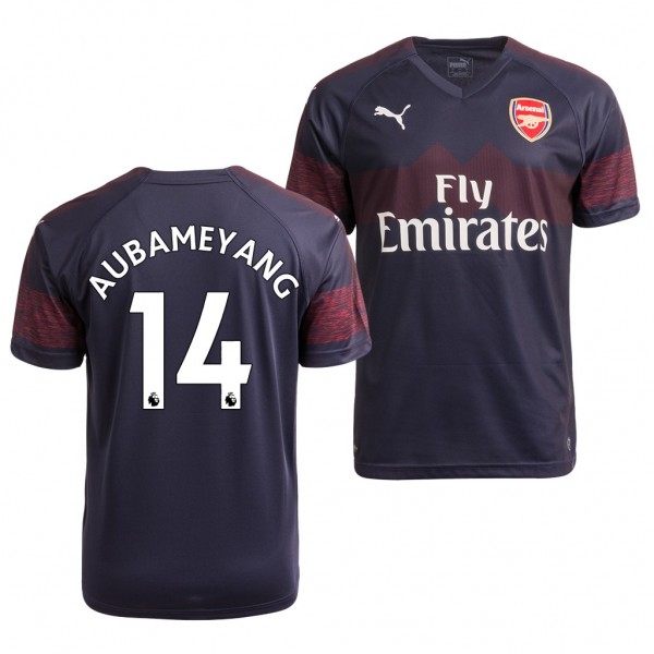 Men's Arsenal Pierre-Emerick Aubameyang Away Navy Jersey