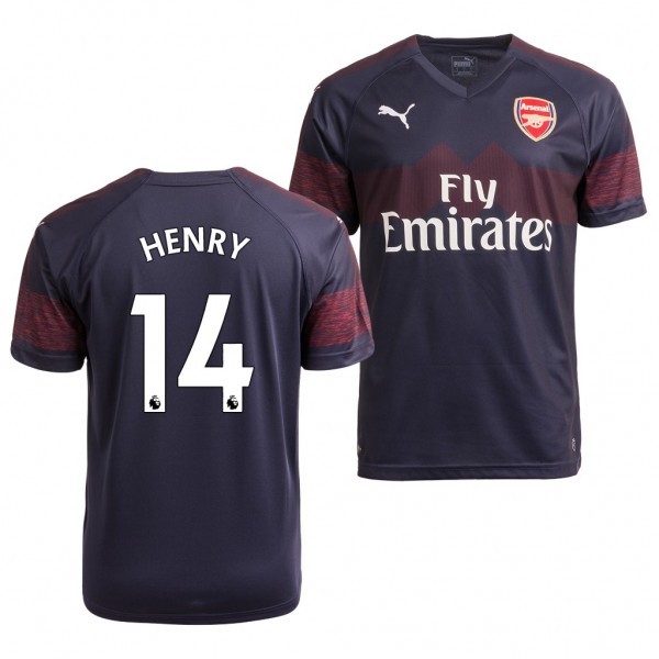 Men's Arsenal Thierry Henry Away Navy Jersey