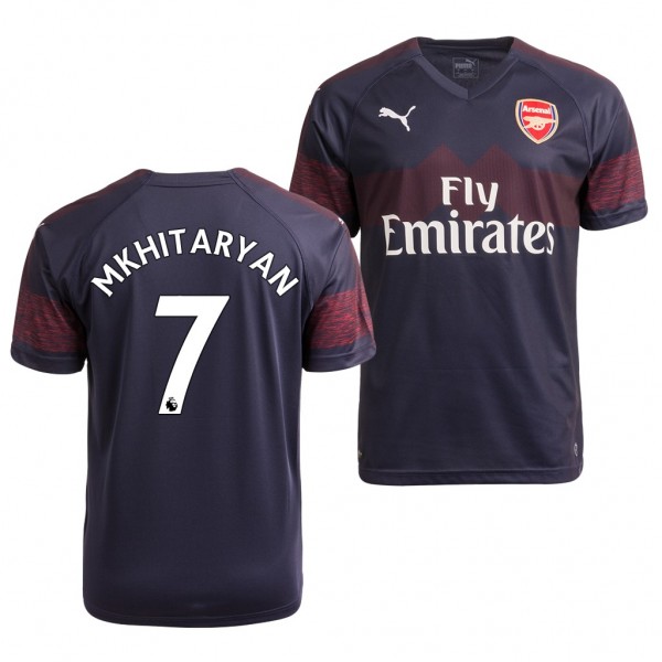 Men's Arsenal Henrikh Mkhitaryan Away Navy Jersey