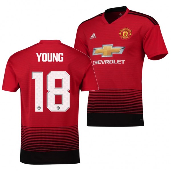 Youth Manchester United Ashley Young Jersey Cup Red