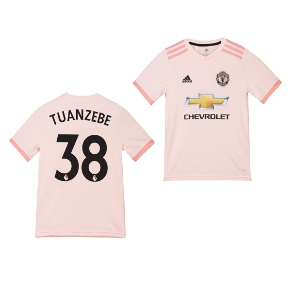 Youth Away Manchester United Axel Tuanzebe Jersey Pink