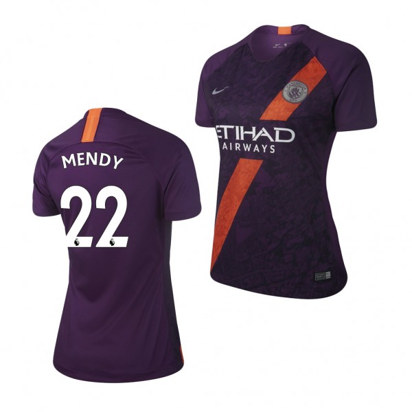 Men's Third Manchester City Benjamin Mendy Jersey Purple