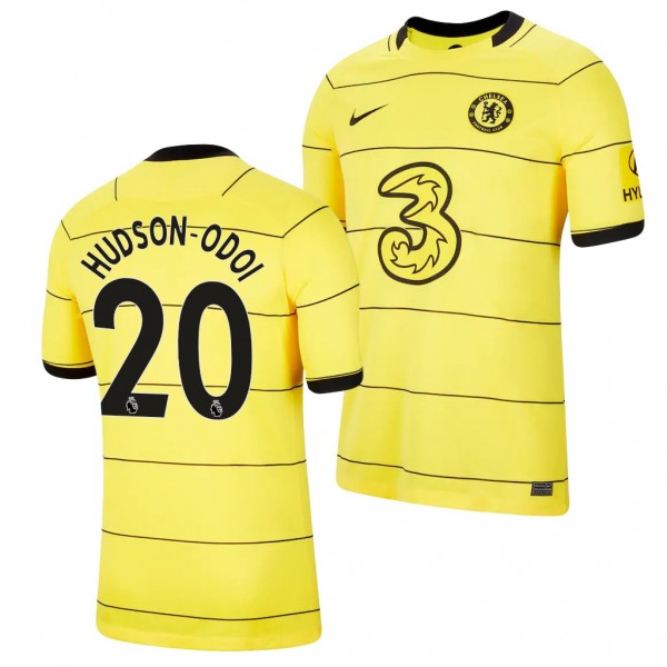 Men's Callum Hudson-Odoi Chelsea 2021-22 Away Jersey Yellow Replica