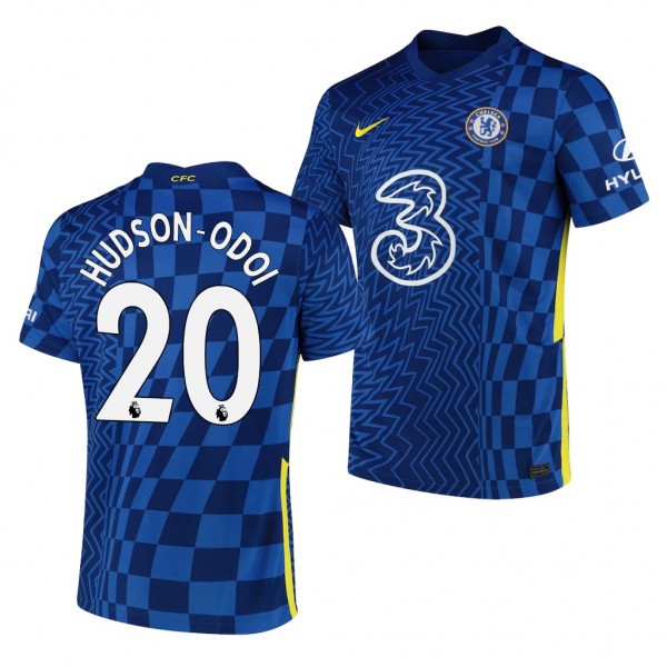 Men's Callum Hudson-Odoi Chelsea Home Jersey Breathe Stadium Blue 2021-22