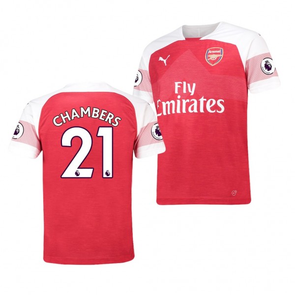 Men's Arsenal Replica Calum Chambers Jersey Red