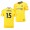 Men's Chelsea Victor Moses Away Yellow Jersey