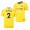 Men's Chelsea Antonio Rudiger Away Yellow Jersey
