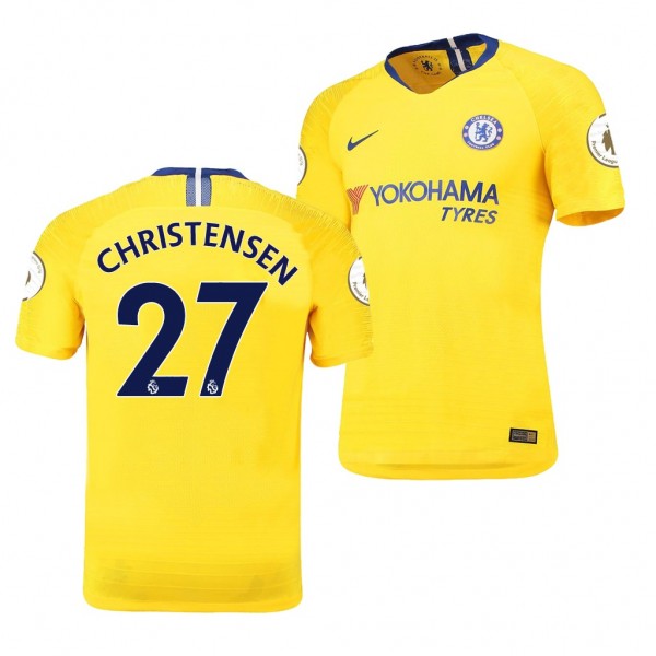 Men's Chelsea Andreas Christensen Away Yellow Jersey