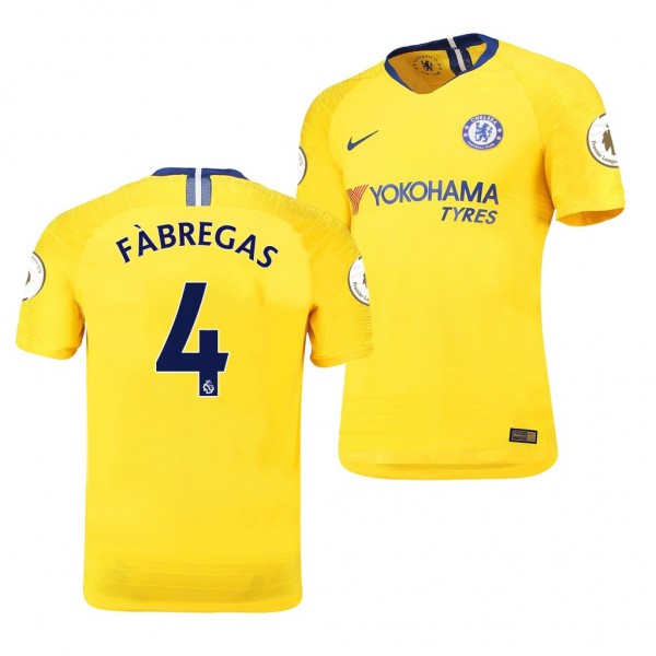 Men's Chelsea Cesc Fabregas Away Yellow Jersey
