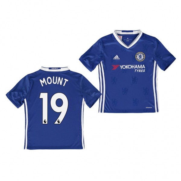 Youth Mason Mount Jersey Chelsea Blue Home Replica